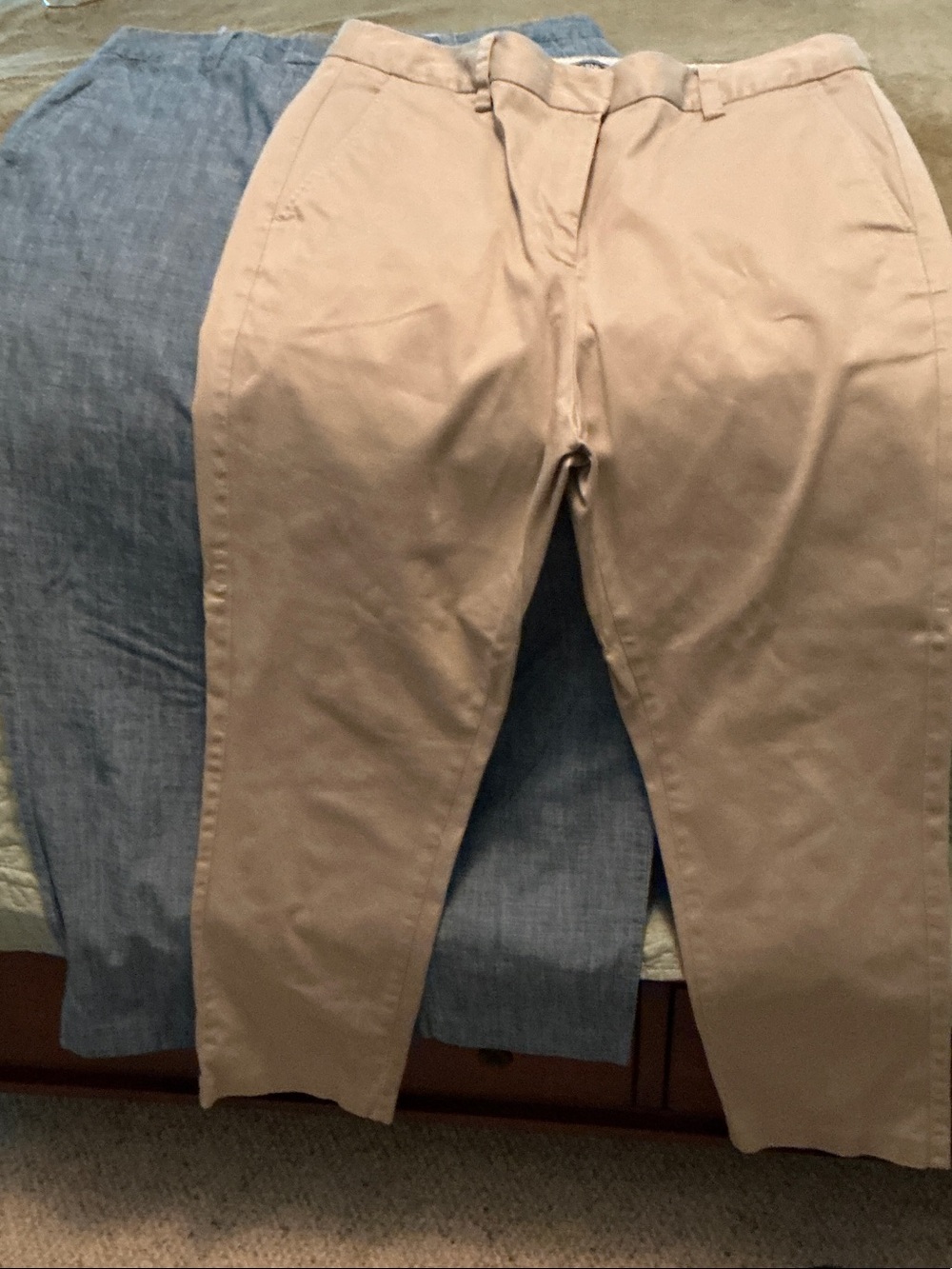 Lands' End Women's Chinos in Light Khaki